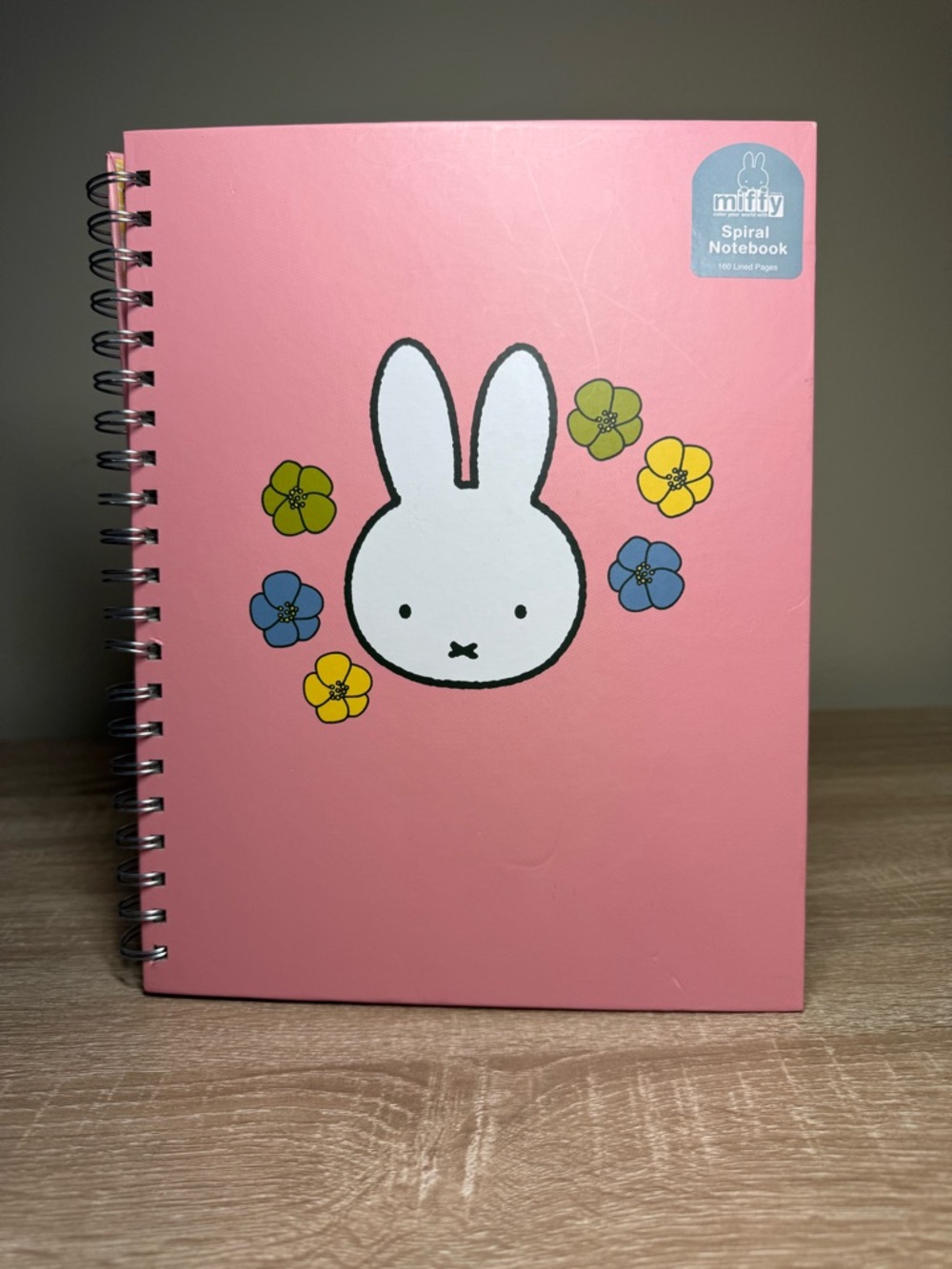 miffy Pink and Blue Spiral Notebook